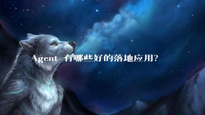 Agent 有哪些好的落地应用？