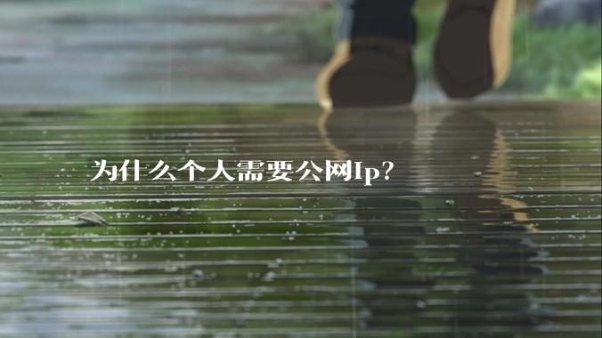 为什么个人需要公网ip？