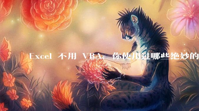 Excel 不用 VBA，你使用过哪些绝妙的公式？