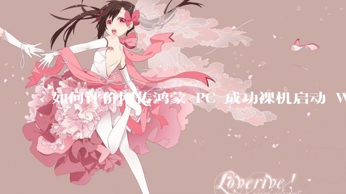 如何评价网传鸿蒙 PC 成功裸机启动 Windows ARM？